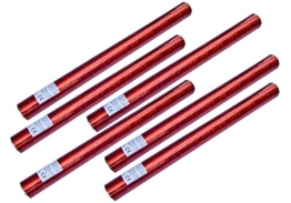 6er Set deelite Herz Confettishooter / Konfettikanonen 60cm mit roten Herzen - 1
