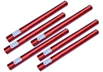 6er Set deelite Herz Confettishooter / Konfettikanonen 60cm mit roten Herzen - 1