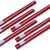 6er Set deelite Herz Confettishooter / Konfettikanonen 60cm mit roten Herzen - 1