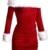 EA Selection Damen Weihnachts Kostuem Rolle Kleid Abendkleid Tanzkleid Rot/Weiss XL - 