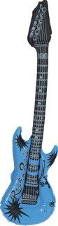 Gitarre: Luftgitarre, blau - 1