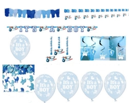 Luftballons zur Geburt: blau, Schriftzug „It’s A Boy“, 10er-Pack - 1